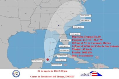 Se forma la Depresión Tropical Diez