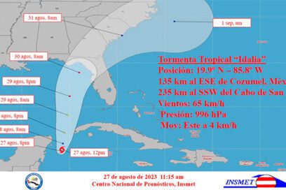 Depresión Tropical Diez se convierte en la Tormenta Tropical Idalia