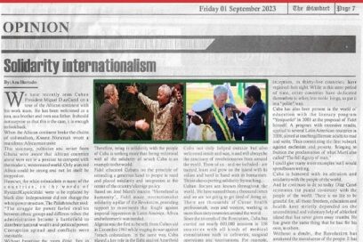 Publica diario gambiano artículo sobre histórica solidaridad de Cuba con África