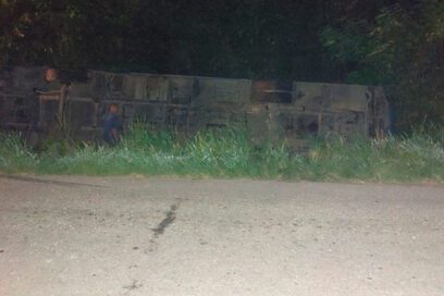 Accidente de ómnibus en la carretera de Campo Florido deja seis lesionados