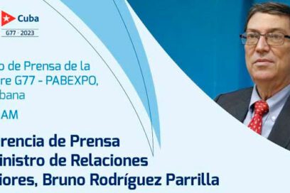Informa Minrex sobre conferencia a propósito de la Cumbre del G77
