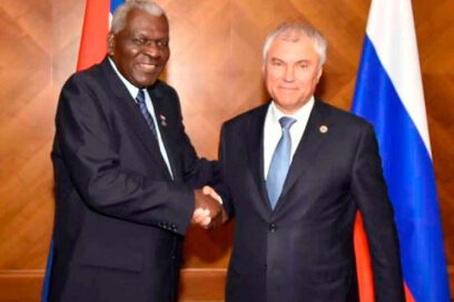 Esteban Lazo se reúne en Moscú con presidente del parlamento ruso (+Fotos)