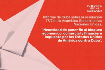 Ya disponible informe de Cuba sobre efectos del bloqueo de EE.UU. (+video)