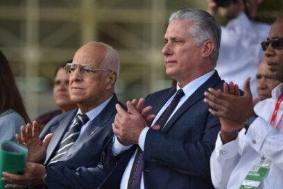Presidente cubano en la inauguración de FIHAV 2023