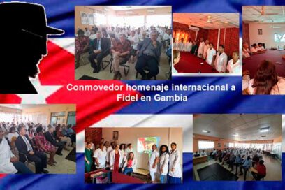 Conmovedor homenaje internacional a Fidel en Gambia
