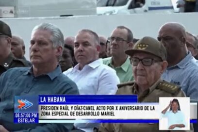 Asistió Raúl Castro a conmemoración de X aniversario de ZED Mariel