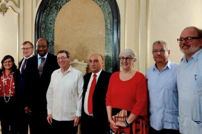 Dialoga Canciller con representante de Consejo Mundial de Iglesias