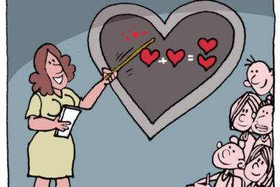 Frente a un aula repleta de esperanza