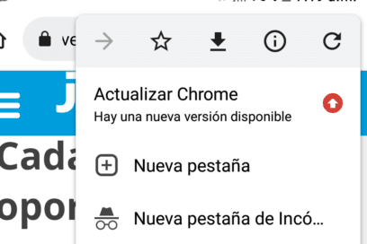 EN 500 CARACTERES: ¿Cómo refrescar página en Chrome desde celular ?