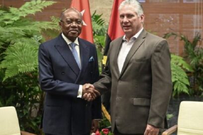 Presidente de Cuba recibe a líder partidista angolano
