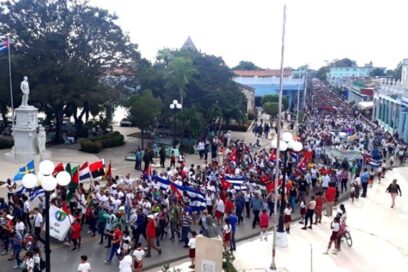 Las Tunas marchó contra  genocidio israelí en Palestina