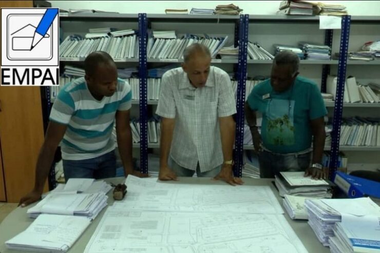 Profesionales de la EMPAI protagonistas de los éxitos de este empresa líder en el sector de la Construcción en Cuba. Foto: Tomada del Facebook de la EMPAI