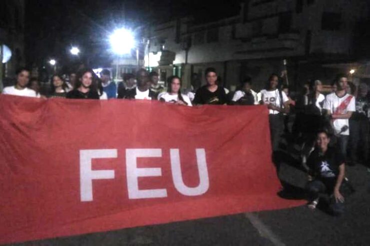 Los integrantes de la FEU ratifican cada 27 de enero que el fuego libertario pasa de generación en generación