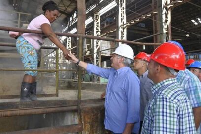 El presidente de Cuba visitó las provincias de Villa Clara y Cienfuegos