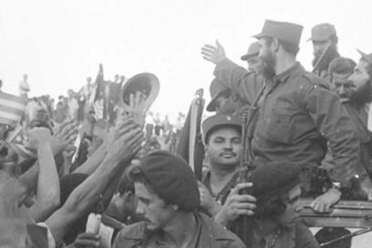 Jubiloso ciclón de banderas