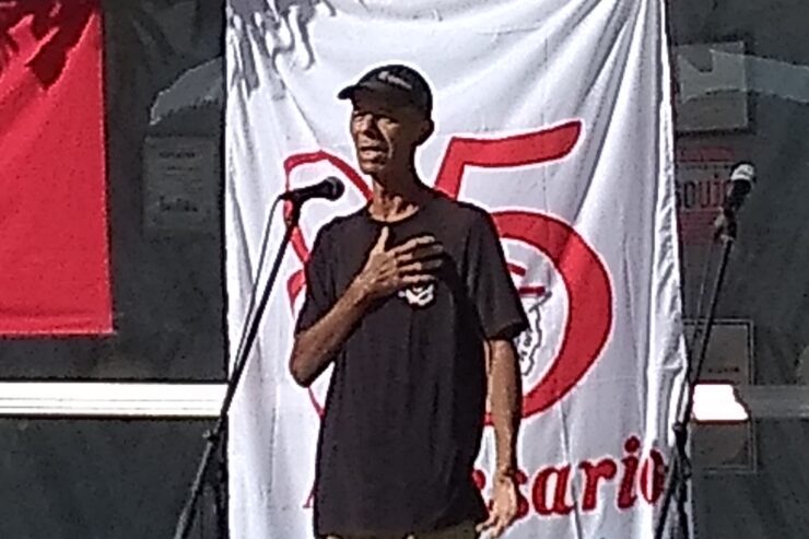 Fidel Pérez Ávila de apoyo a la producción, expresó que no faltará en los debates el enfrentamiento al delito, la corrupción y las ilegalidades. Foto: Gloria Morales Campanioni