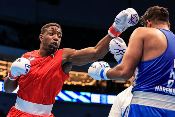 Arzola elevó a tres los debutantes avanzados a la final. Foto: IBA