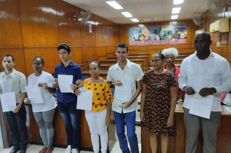 Integrantes de la Comisión de Candidatura Provincial en Santiago de Cuba. (Foto: CTC Santiago de Cuba)