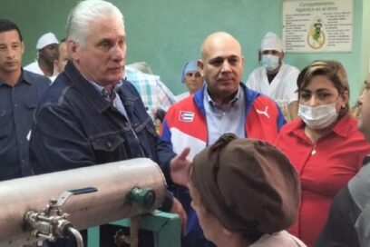 En Cárdenas inició segunda jornada de recorridos de Díaz-Canel y Morales por el país