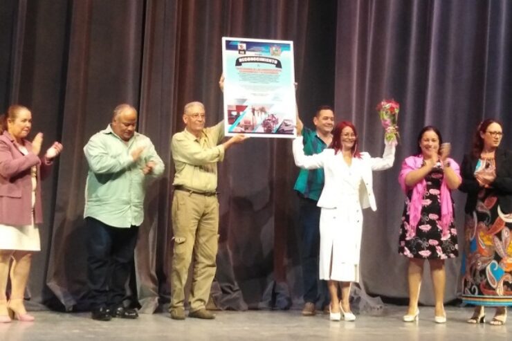  Celebran Camagüey acto nacional por el Día del trabajador de las Comunicaciones.Foto: Gretel Díaz Montalvo