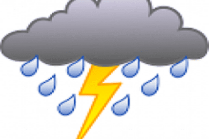 Chubascos y tormentas eléctricas en occidente