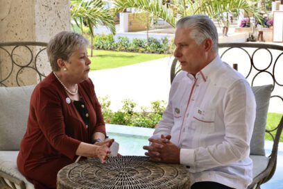 Dialogó Díaz-Canel con canciller mexicana Alicia Bárcenas
