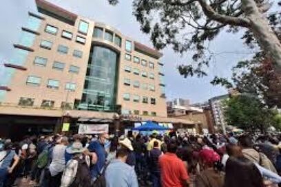 Trabajadores protestan en Ministerio de Desarrollo de Guatemala