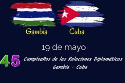 Amigos en Gambia felicitan a Cuba por 45 aniversario de las relaciones entre ambas naciones