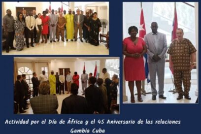Sentidas expresiones de solidaridad entre Gambia y Cuba en actividad por Día de África