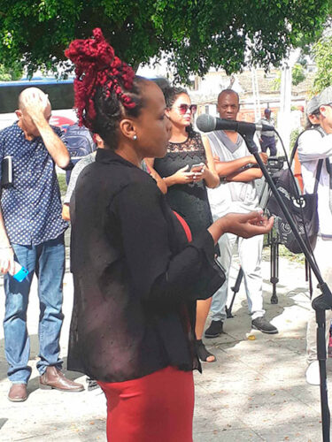Vicepresidenta de la Asamblea Municipal del Poder Popular de Güines, Irina Darromán Montesinos.