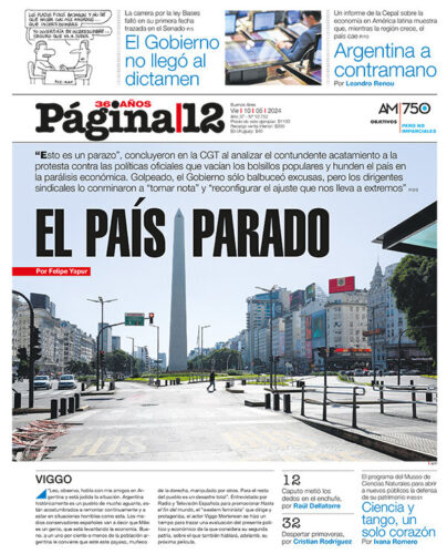 Paralizada Buenos Aires y otras ciudades.