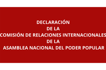 Declaración de Comisión de Relaciones Internacionales de la ANPP