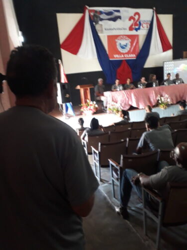Conferencia municipal de la CTC en Quemado de Guines