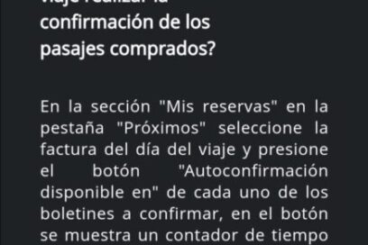 EN 500 CARACTERES: Confirme pasaje desde Viajando