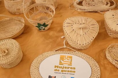 Mujeres del proyecto Guano en el Hotel Nacional