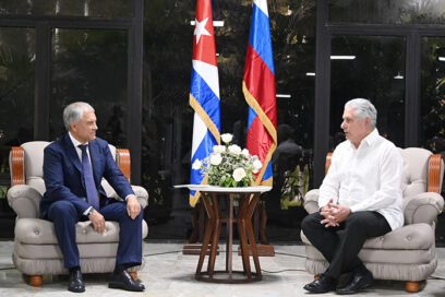 Intercambia Díaz-Canel con Presidente de la Duma Estatal de Rusia