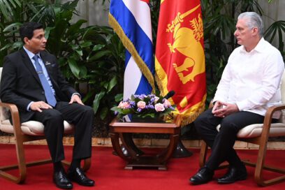 Presidente cubano recibió a embajador de Sri Lanka