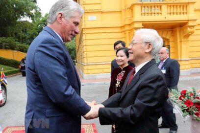 Díaz-Canel desea pronta recuperación a Nguyen Phu Truong