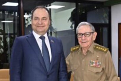 Dialogó Raúl Castro con Primer Ministro de Belarús