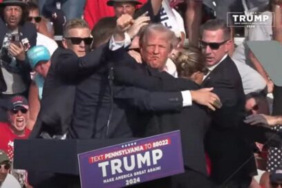 Trump herido en mitin de campaña en Pensilvania