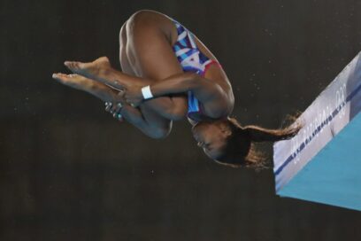 Buena pelea en la plataforma