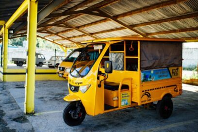 Triciclos eléctricos en algunas ciudades