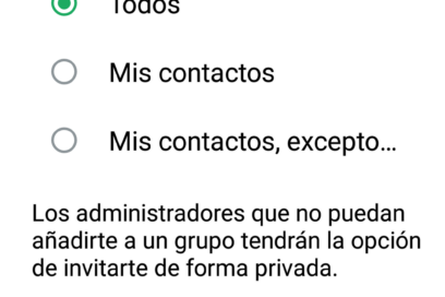 EN 500 CARACTERES: Controle quién puede añadirlo a grupos de Whatsapp