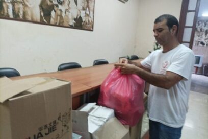 En la CTC Matanzas primeros donativos para afectados por el huracán Oscar