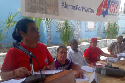 El funcionamiento sindical en el centro del debate de la CTC en Sagua la Grande