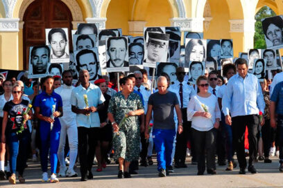 Peregrinación rinde tributo a víctimas del Crimen de Barbados