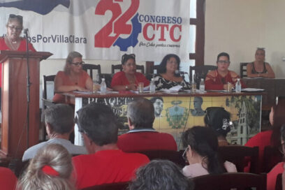 Sindicalistas de Placetas se pronuncian por enfrentar bloqueo con eficiencia y trabajo