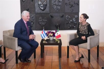 Intercambió Díaz-Canel con su par mexicana Claudia Sheinbaum