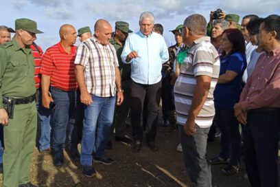 Díaz-Canel en proyecto arrocero cubano-vietnamita en Pinar del Río