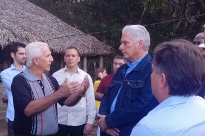 Visita Díaz-Canel  lugar donde Fidel cenó con los carboneros hace 65 años